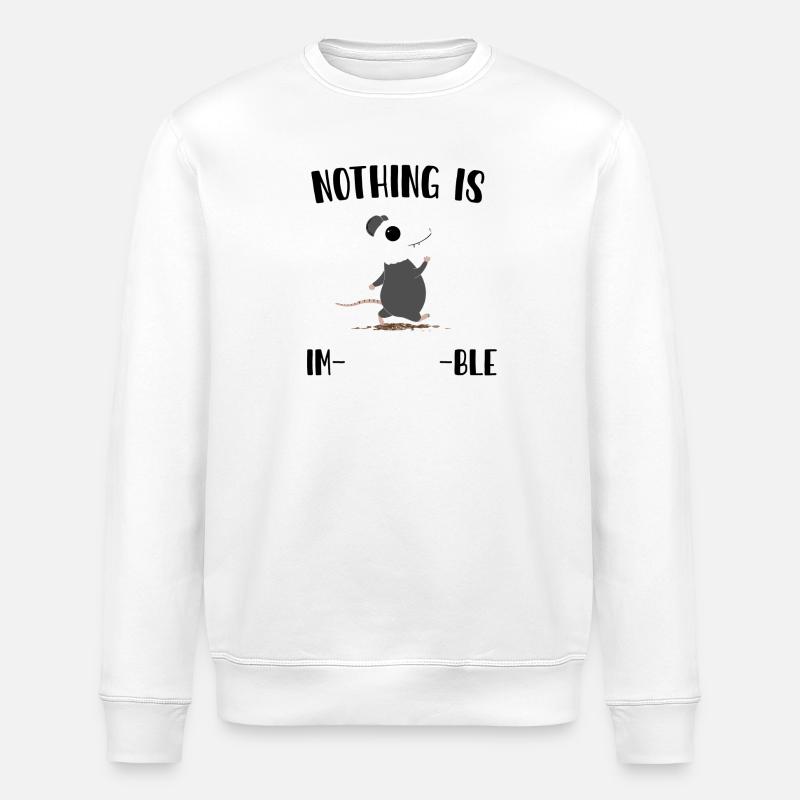 Nothing is impossumble - Stanley/Stella ROLLER Unisex Organic Sweatshirt - white