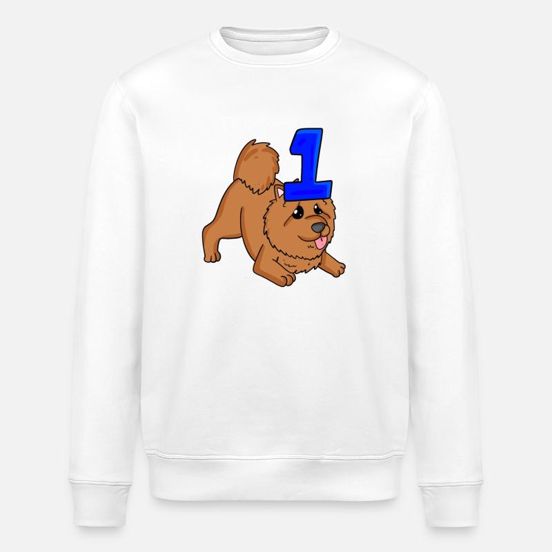 Number 1 Number One - Stanley/Stella ROLLER Unisex Organic Sweatshirt - white