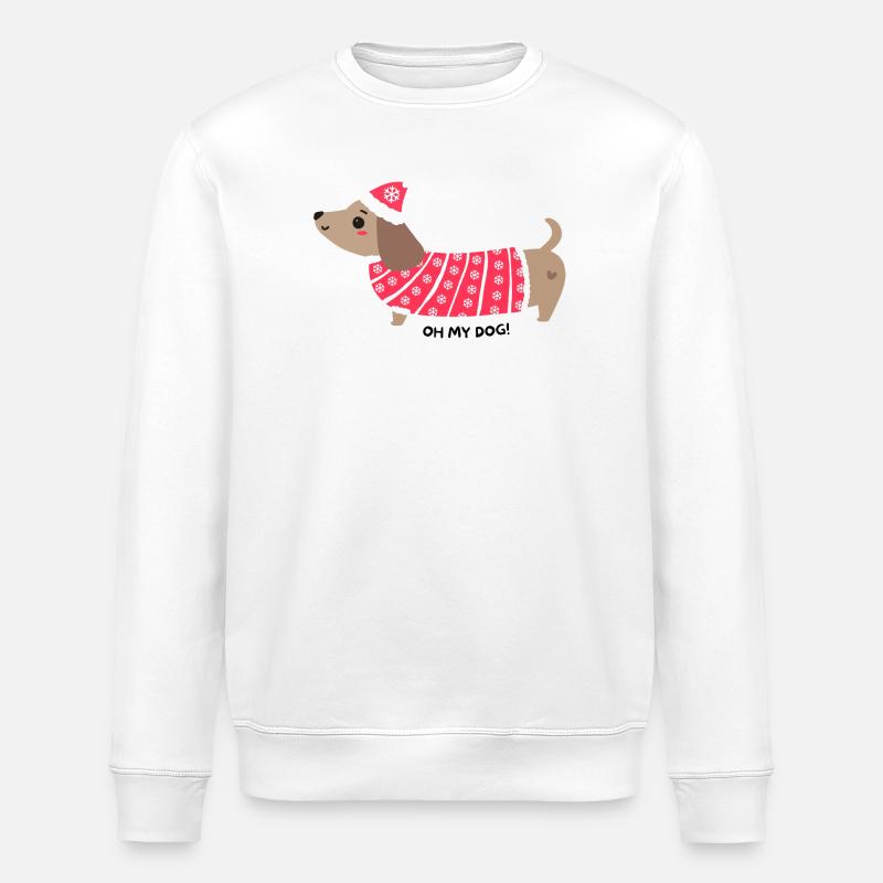 Oh mon chien ! - Sweat bio ROLLER Stanley/Stella Unisexe - blanc