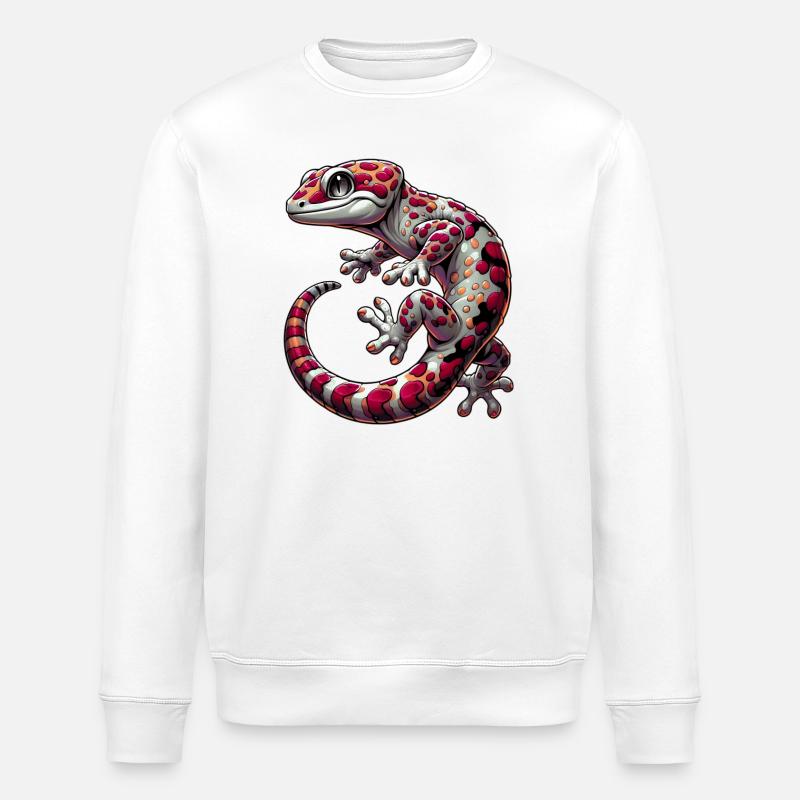 Gecko - Stanley/Stella Unisex Bio-Sweatshirt ROLLER - Weiß