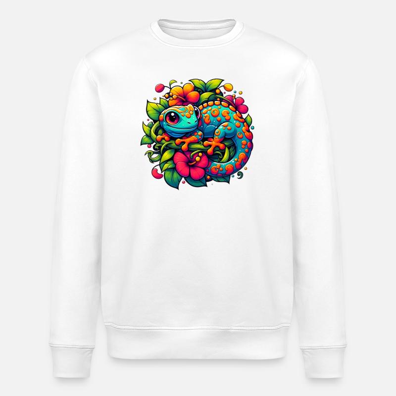 Gecko - Sweat bio ROLLER Stanley/Stella Unisexe - blanc