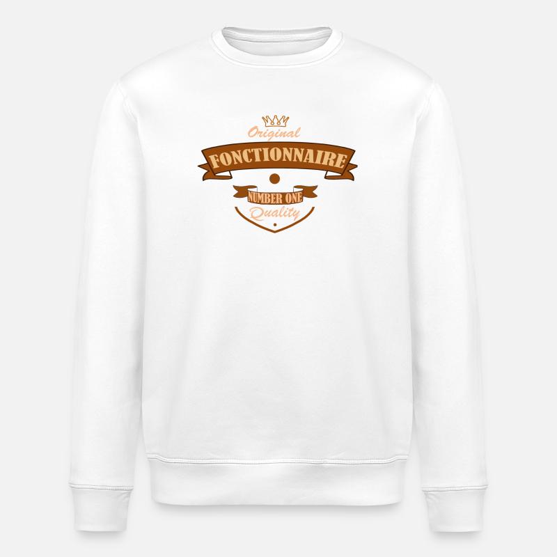 Fonctionnaire - Sweat bio ROLLER Stanley/Stella Unisexe - blanc