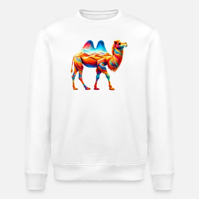 Kamel - Stanley/Stella Unisex Bio-Sweatshirt ROLLER - Weiß
