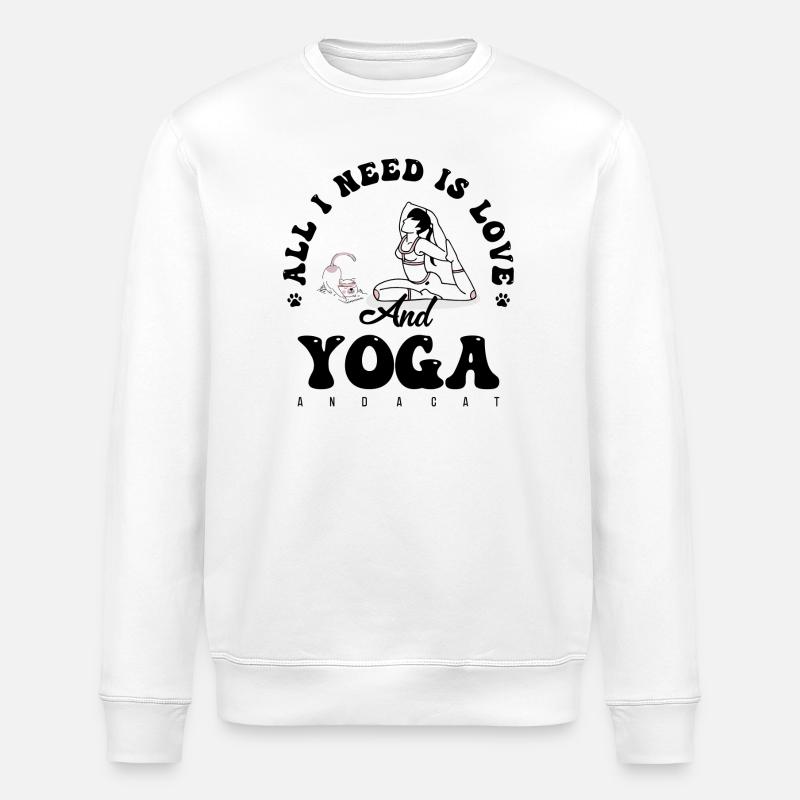 Silhouette de sieste de minuit - Sweat bio ROLLER Stanley/Stella Unisexe - blanc