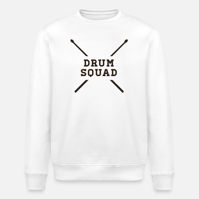 Escouade DRUM - Sweat bio ROLLER Stanley/Stella Unisexe - blanc