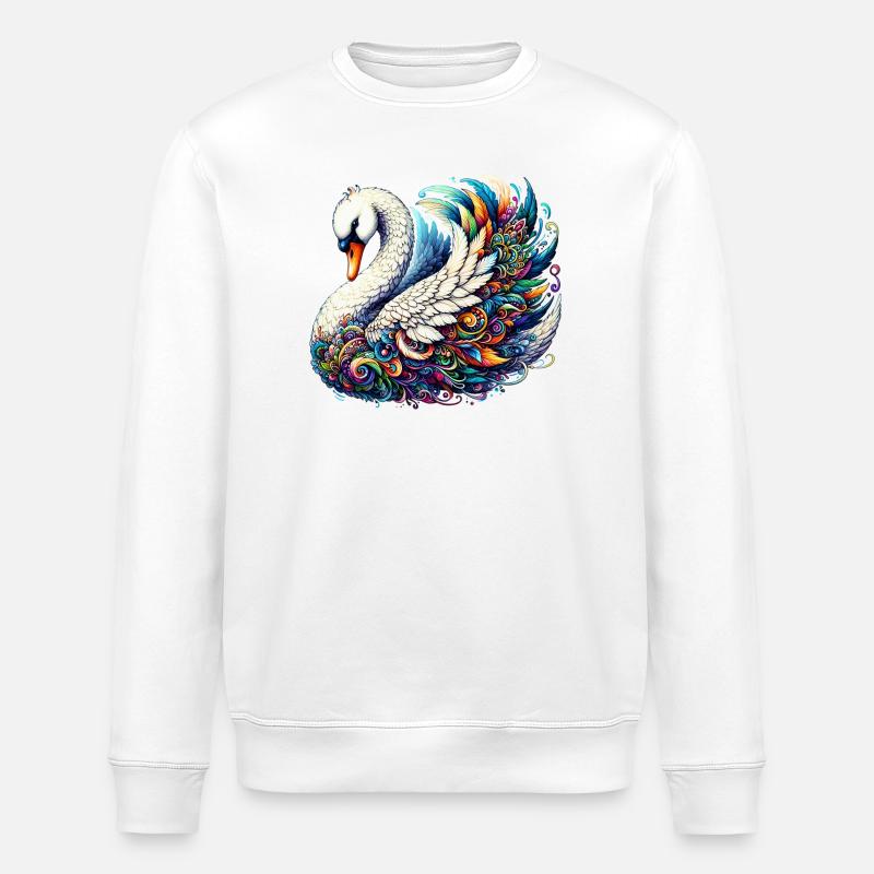 Schwan - Stanley/Stella Unisex Bio-Sweatshirt ROLLER - Weiß
