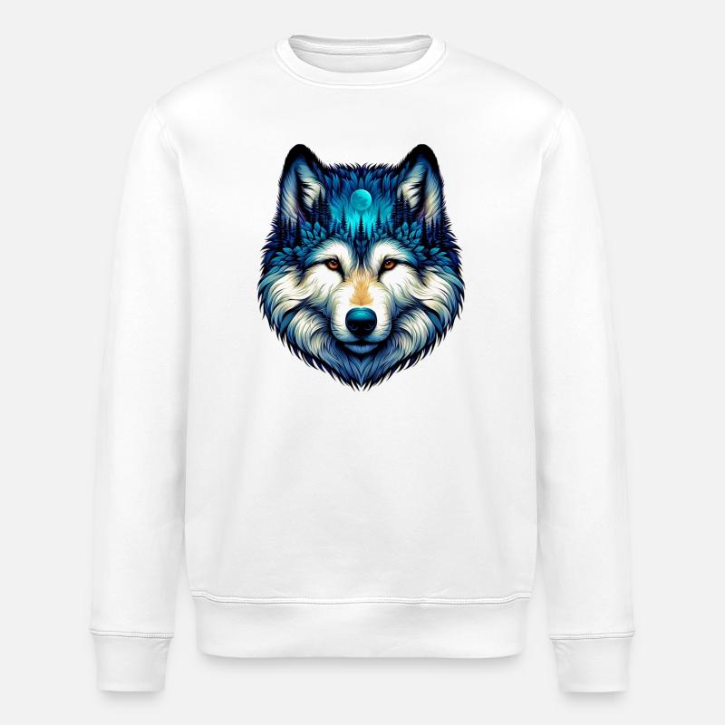 Wolf - Stanley/Stella Unisex Bio-Sweatshirt ROLLER - Weiß