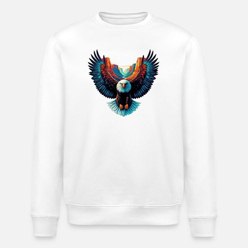 Adler - Stanley/Stella Unisex Bio-Sweatshirt ROLLER - Weiß