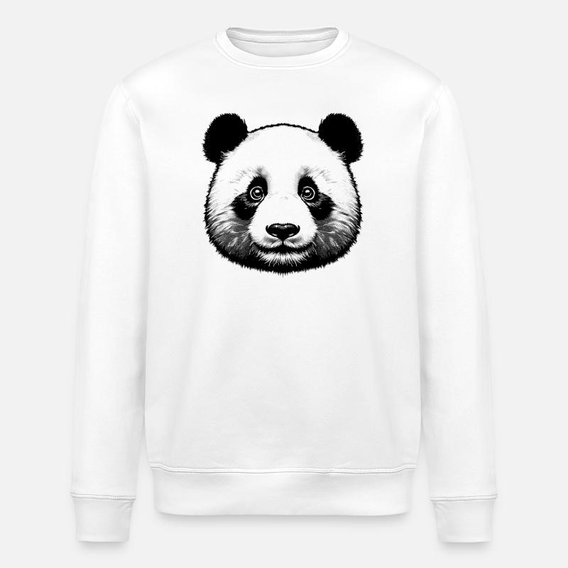 Panda - Stanley/Stella Unisex Bio-Sweatshirt ROLLER - Weiß