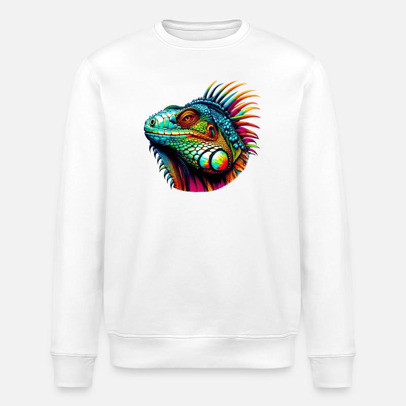 Leguan - Stanley/Stella Unisex Bio-Sweatshirt ROLLER - Weiß