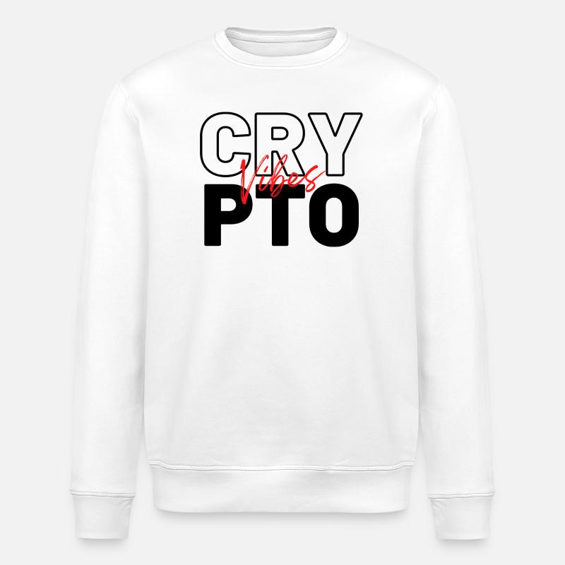 Crypto Vibes - Stanley/Stella Unisex Bio-Sweatshirt ROLLER - Weiß