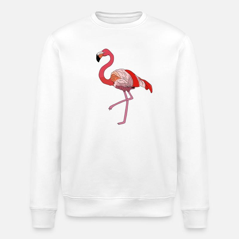 Flamant - Sweat bio ROLLER Stanley/Stella Unisexe - blanc