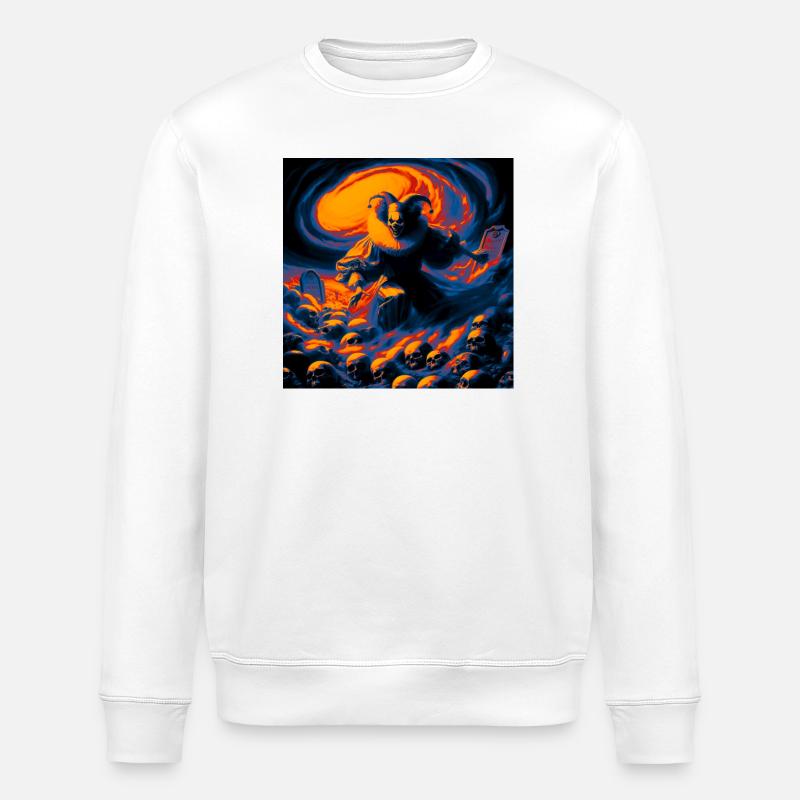 Halloween-Harlekin - Stanley/Stella Unisex Bio-Sweatshirt ROLLER - Weiß