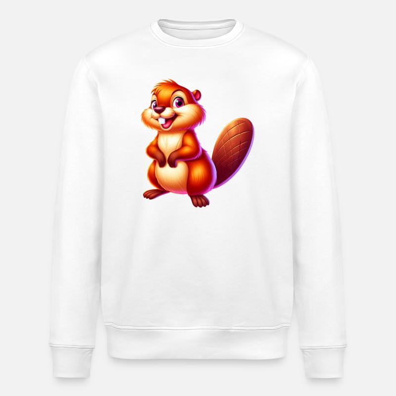 Bieber - Stanley/Stella Unisex Bio-Sweatshirt ROLLER - Weiß