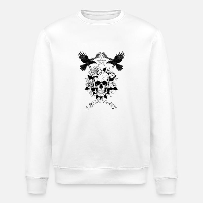 Love Dark - Stanley/Stella Unisex Bio-Sweatshirt ROLLER - Weiß