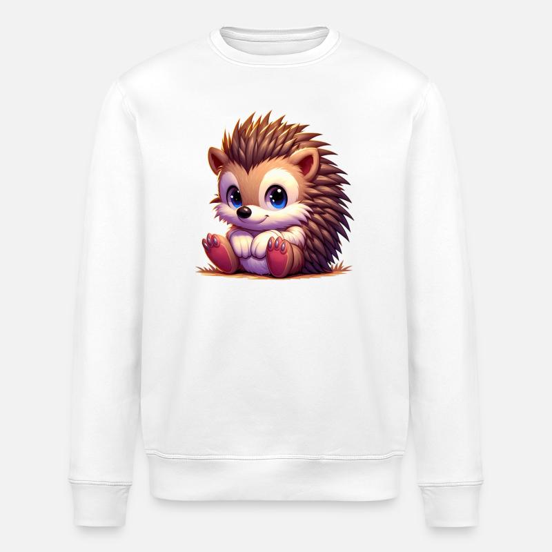 Igel - Stanley/Stella Unisex Bio-Sweatshirt ROLLER - Weiß