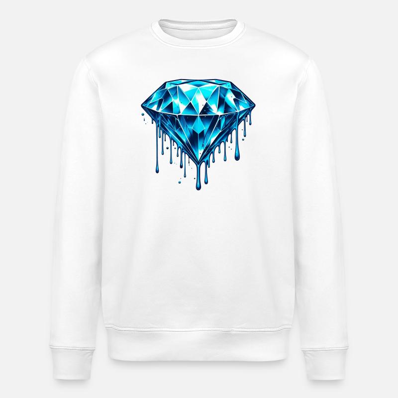 Diamant - Sweat bio ROLLER Stanley/Stella Unisexe - blanc