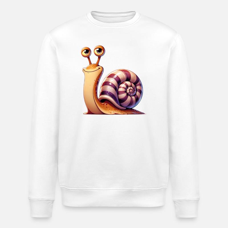 Escargot - Sweat bio ROLLER Stanley/Stella Unisexe - blanc