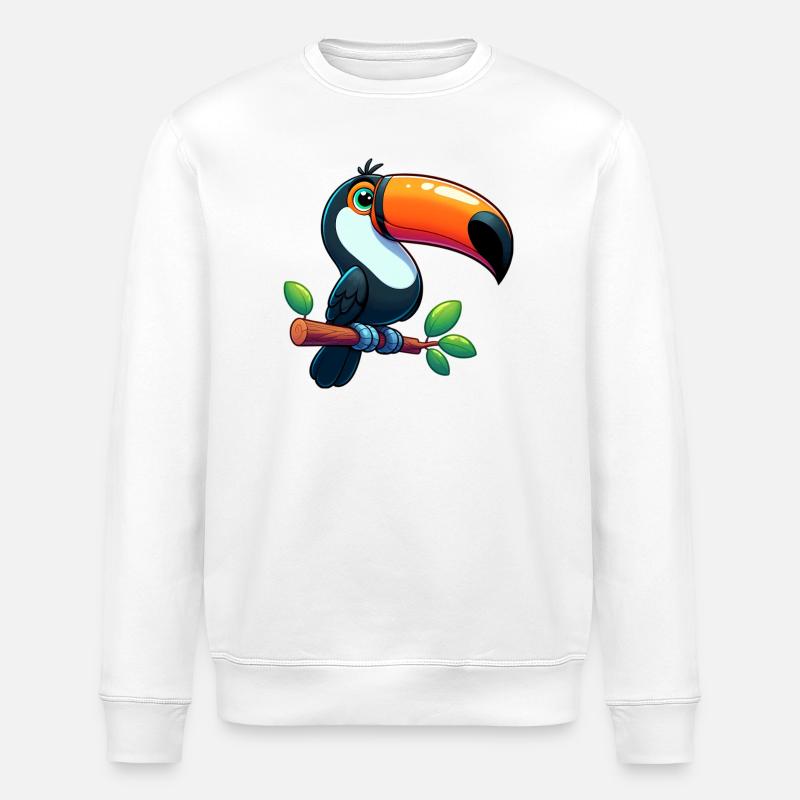 Tukan - Stanley/Stella Unisex Bio-Sweatshirt ROLLER - Weiß