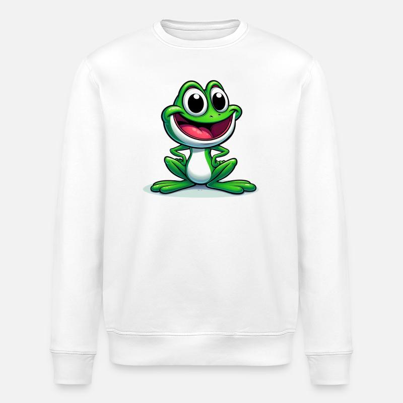 Frosch - Stanley/Stella Unisex Bio-Sweatshirt ROLLER - Weiß