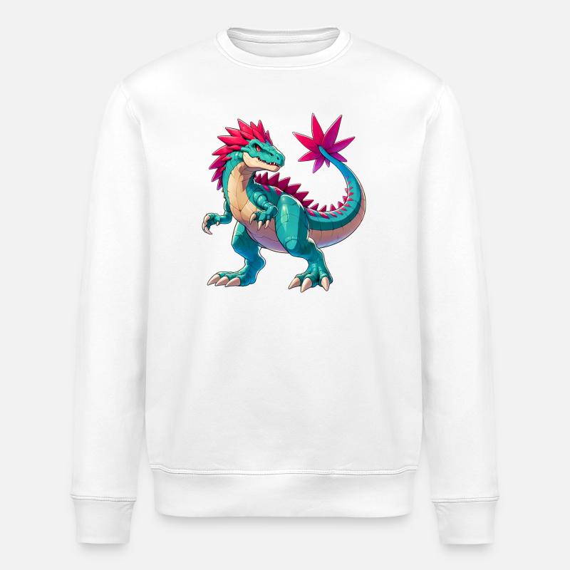 Dinosaure - Sweat bio ROLLER Stanley/Stella Unisexe - blanc
