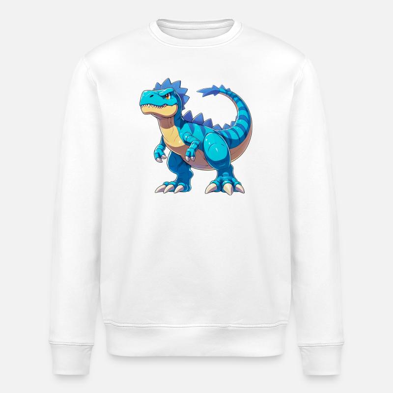 Dinosaure - Sweat bio ROLLER Stanley/Stella Unisexe - blanc