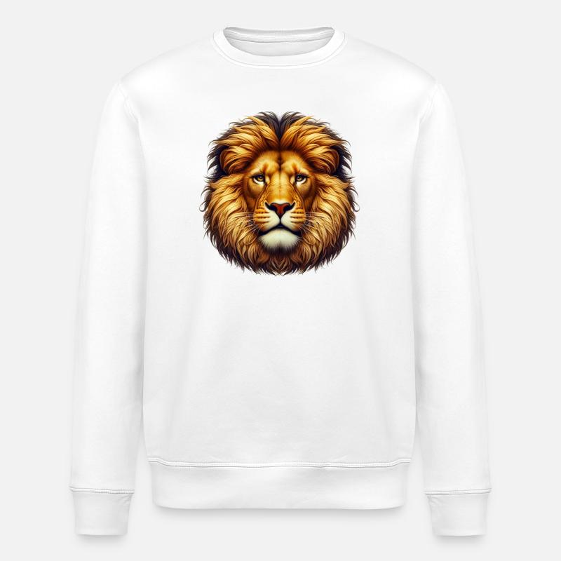 Löwe - Stanley/Stella Unisex Bio-Sweatshirt ROLLER - Weiß