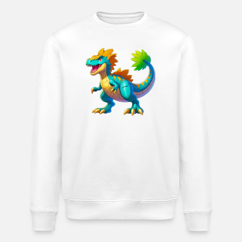Dinosaure - Sweat bio ROLLER Stanley/Stella Unisexe - blanc