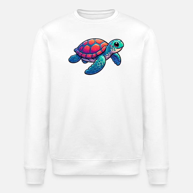 Tortue - Sweat bio ROLLER Stanley/Stella Unisexe - blanc