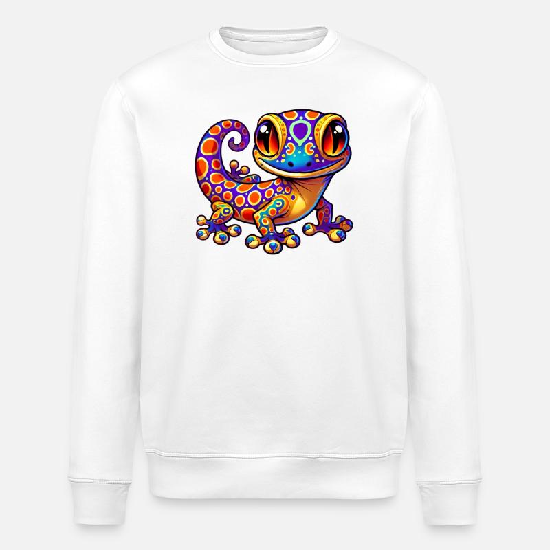 Gecko - Stanley/Stella Unisex Bio-Sweatshirt ROLLER - Weiß