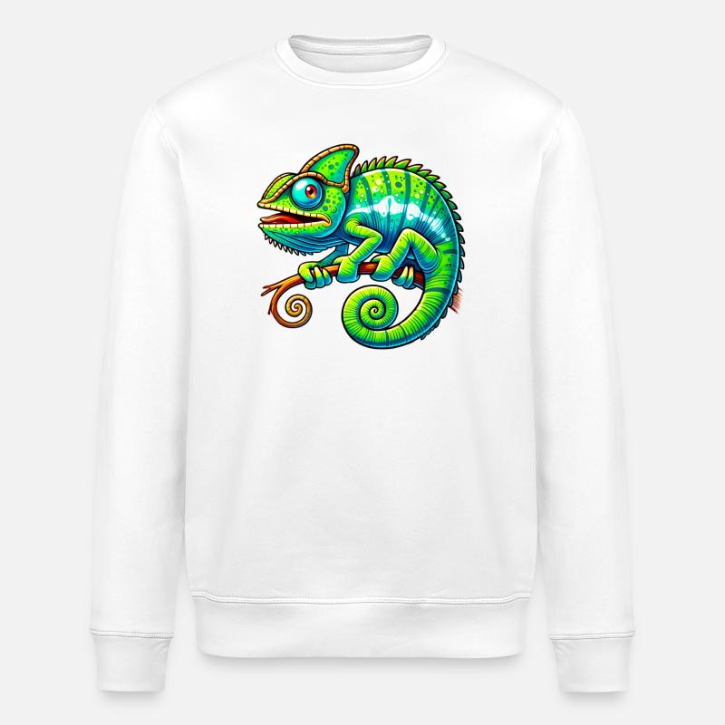 Caméléon - Sweat bio ROLLER Stanley/Stella Unisexe - blanc