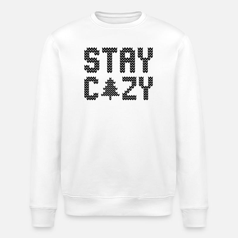 cozy christmas - Stanley/Stella Unisex Bio-Sweatshirt ROLLER - Weiß