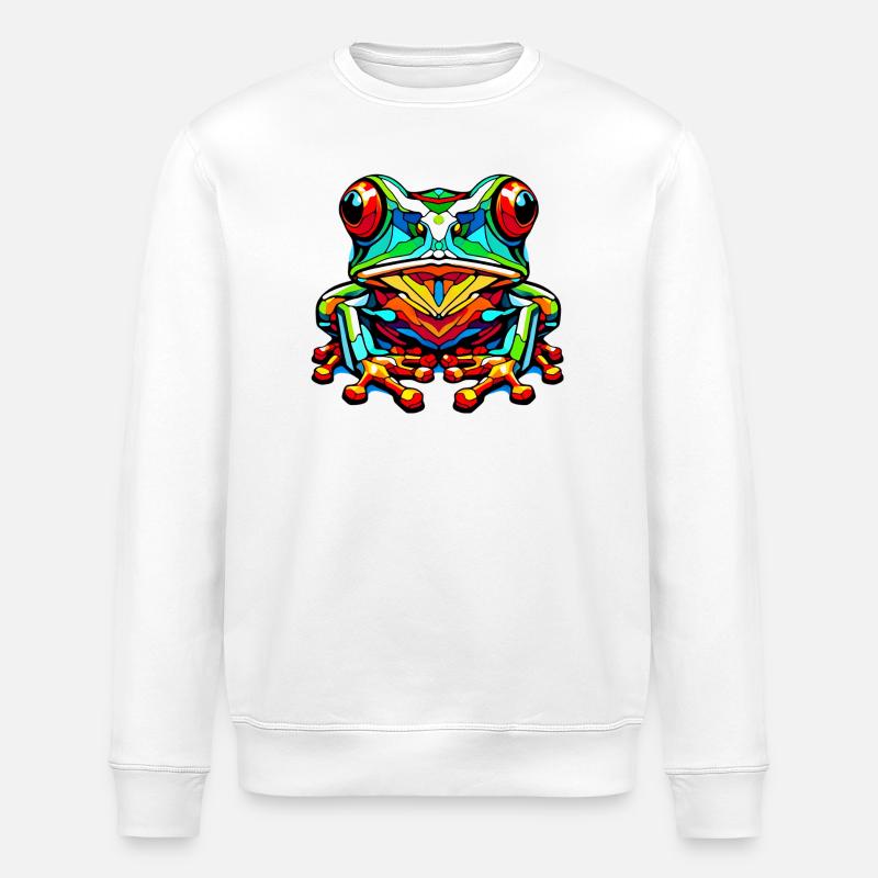 Grenouille - Sweat bio ROLLER Stanley/Stella Unisexe - blanc