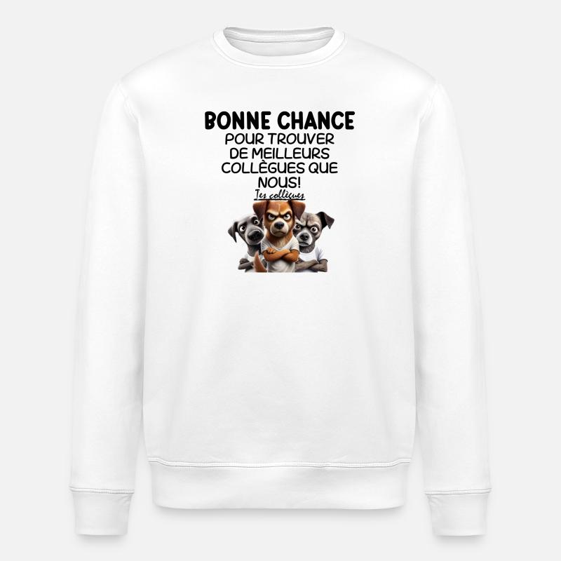 Trio de chiens mécontent cartoon - Sweat bio ROLLER Stanley/Stella Unisexe - blanc