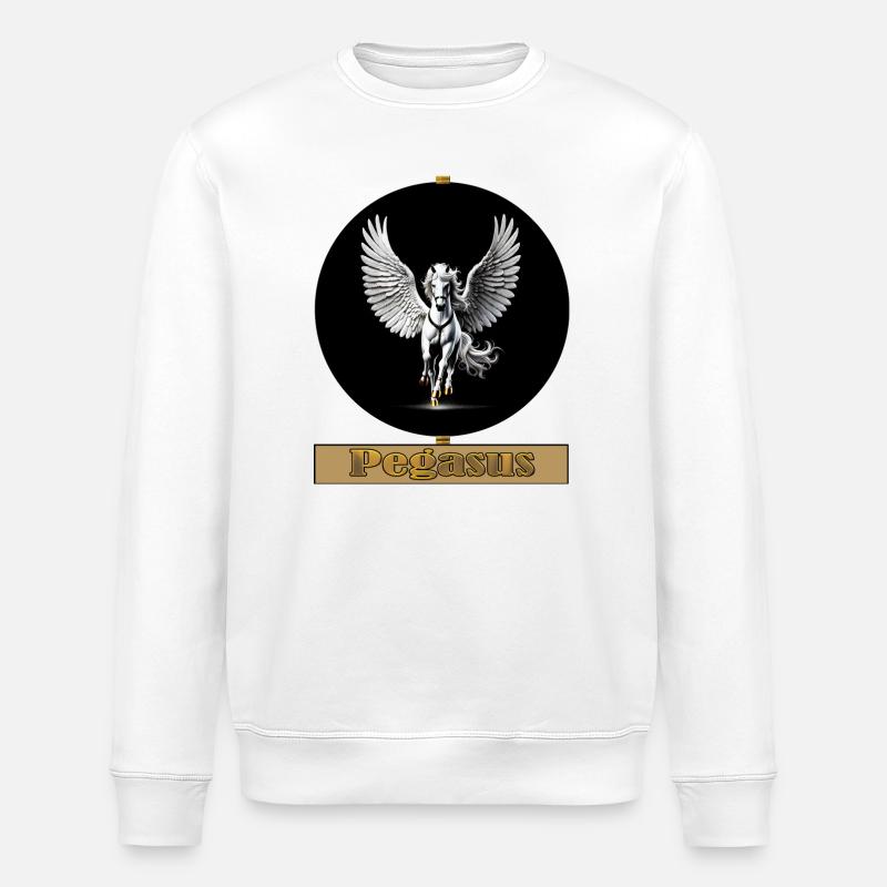 Pegasus Flügelross - Stanley/Stella Unisex Bio-Sweatshirt ROLLER - Weiß