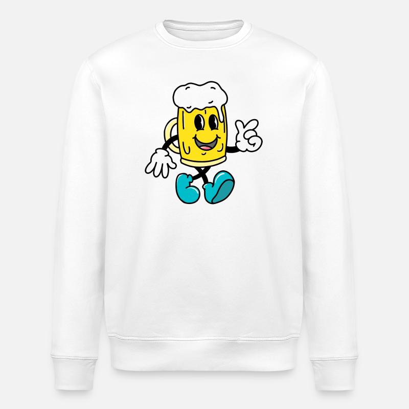 Bière - Sweat bio ROLLER Stanley/Stella Unisexe - blanc