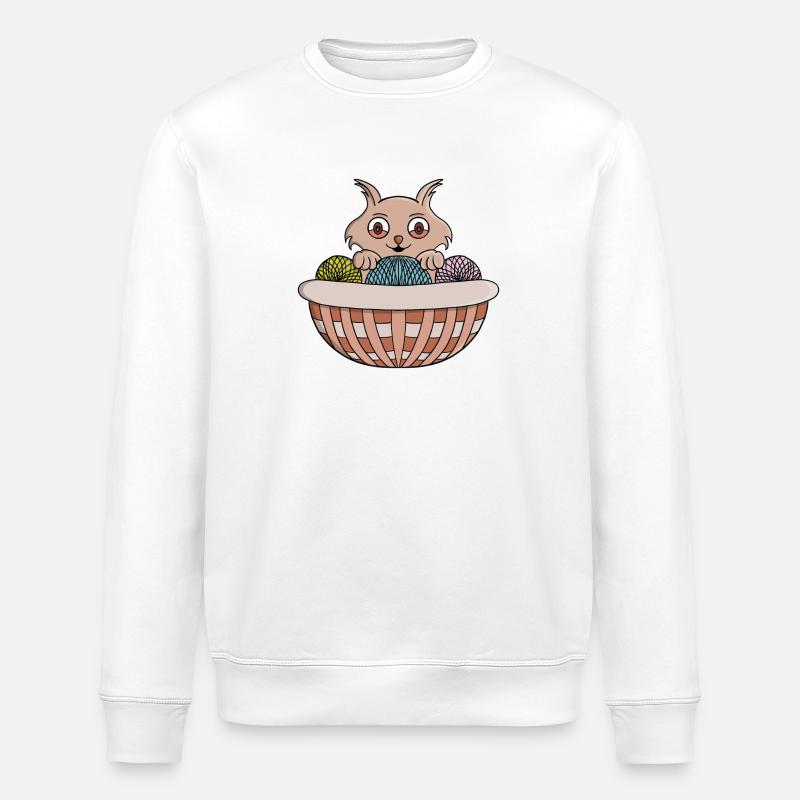 Korb Quietschen - Stanley/Stella Unisex Bio-Sweatshirt ROLLER - Weiß