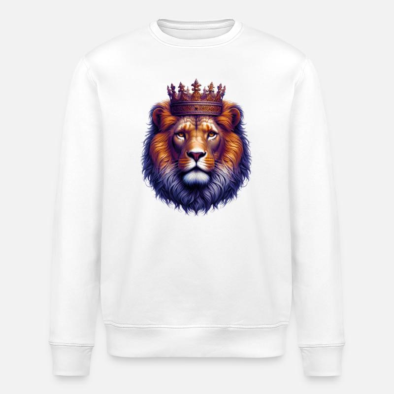Löwe - Stanley/Stella Unisex Bio-Sweatshirt ROLLER - Weiß