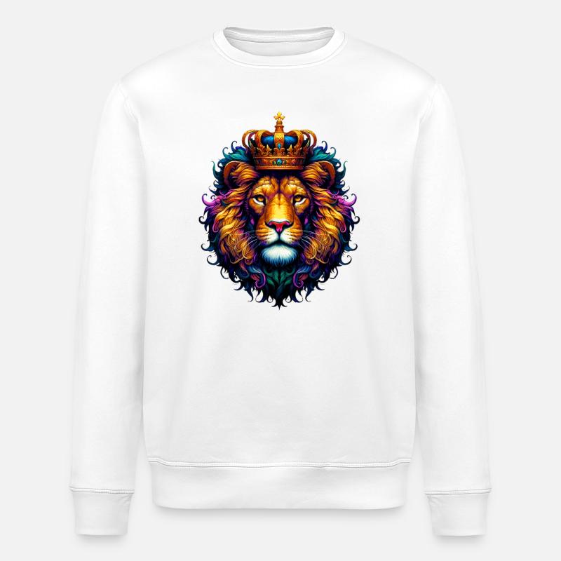 Lion - Sweat bio ROLLER Stanley/Stella Unisexe - blanc