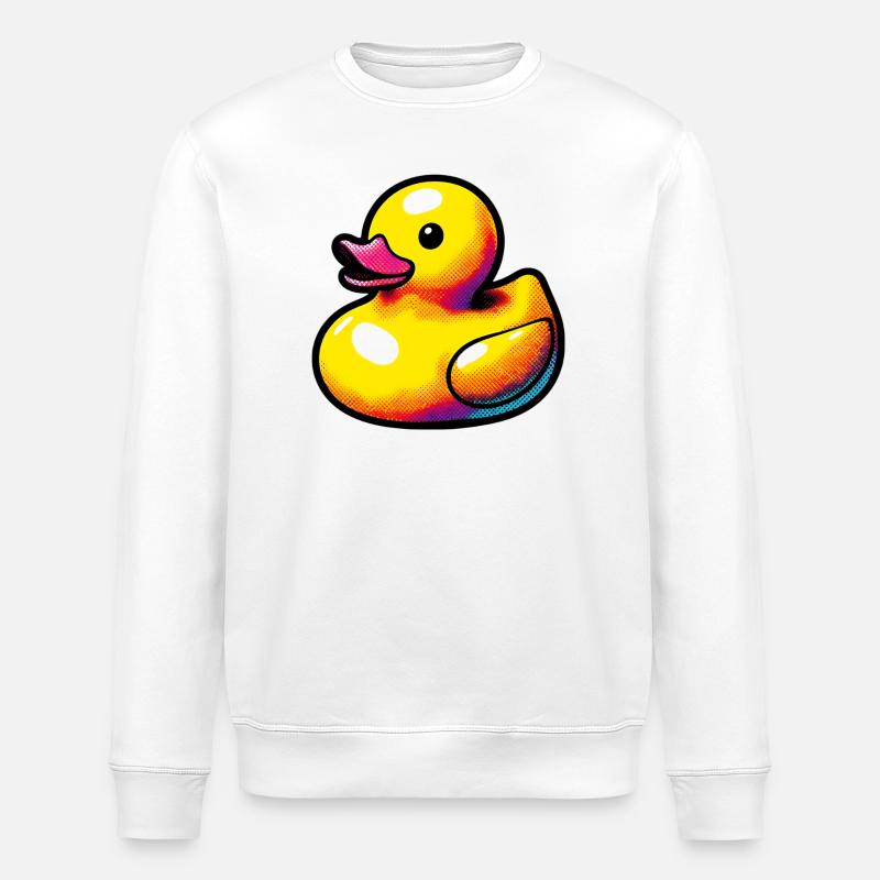 Caneton Canard Canard Canard - Sweat bio ROLLER Stanley/Stella Unisexe - blanc