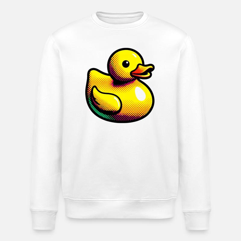 Caneton Canard Canard Canard - Sweat bio ROLLER Stanley/Stella Unisexe - blanc