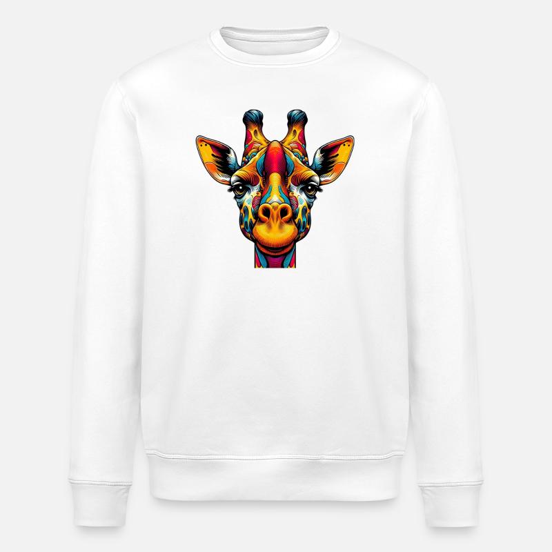 Girafe - Sweat bio ROLLER Stanley/Stella Unisexe - blanc