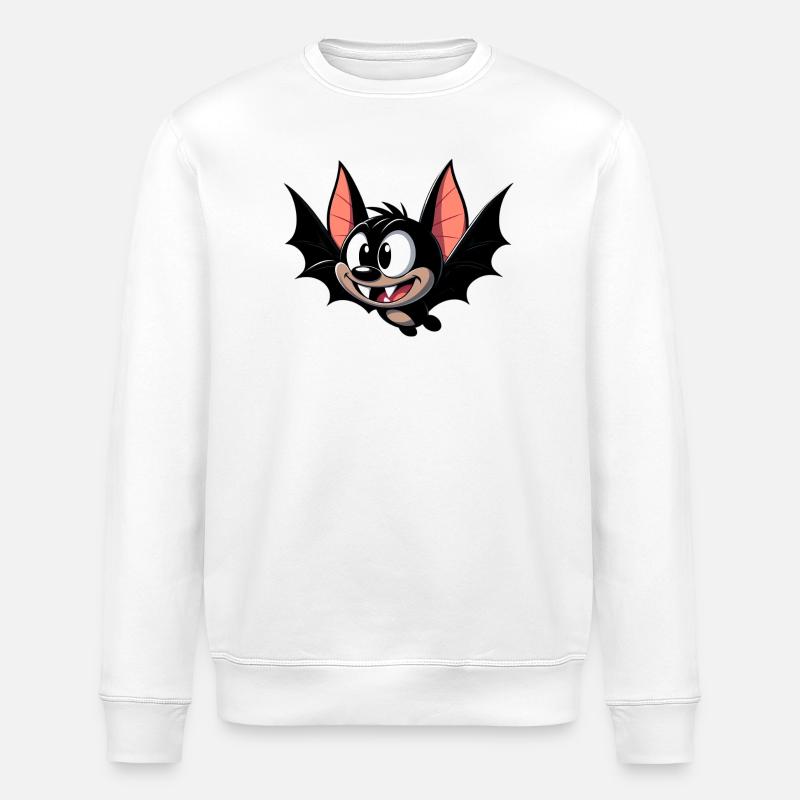 Chauve-souris - Sweat bio ROLLER Stanley/Stella Unisexe - blanc