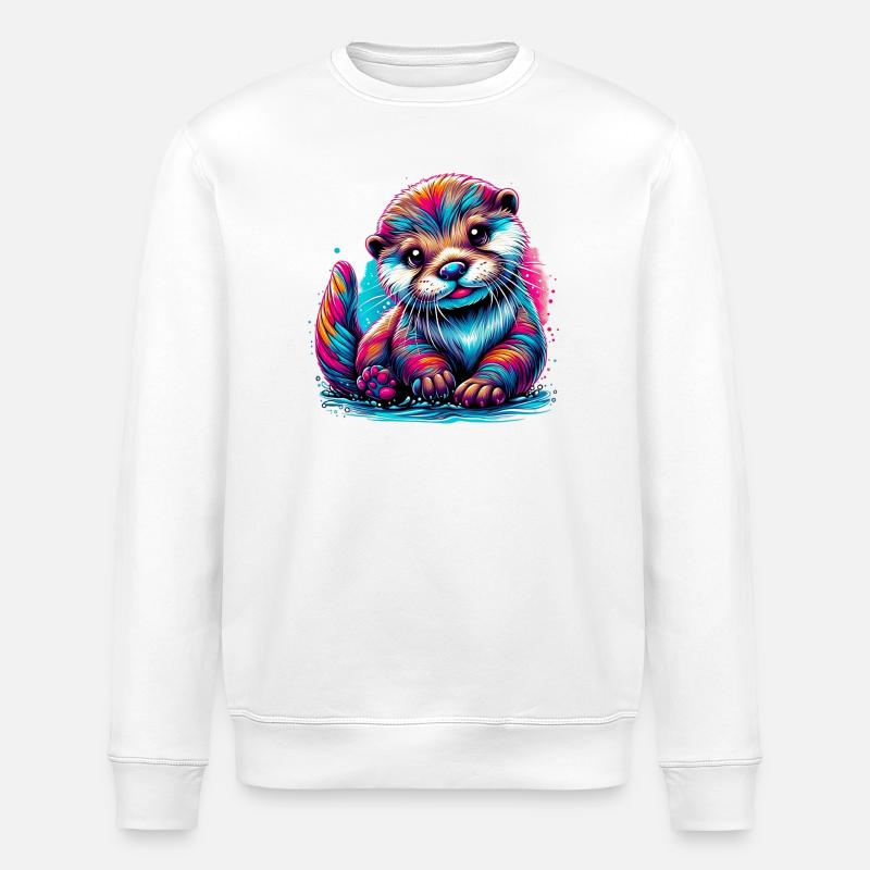 Otter - Stanley/Stella Unisex Bio-Sweatshirt ROLLER - Weiß