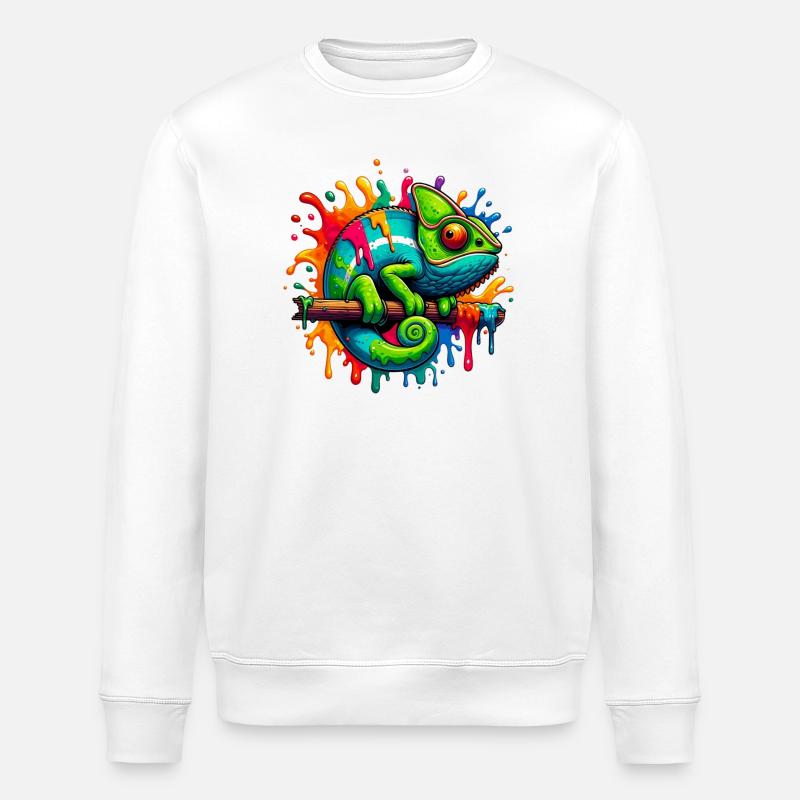 Caméléon - Sweat bio ROLLER Stanley/Stella Unisexe - blanc