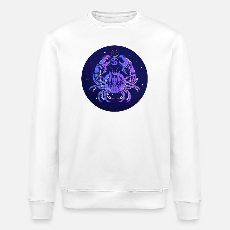 Créativité étoilée du cancer - Sweat bio ROLLER Stanley/Stella Unisexe - blanc