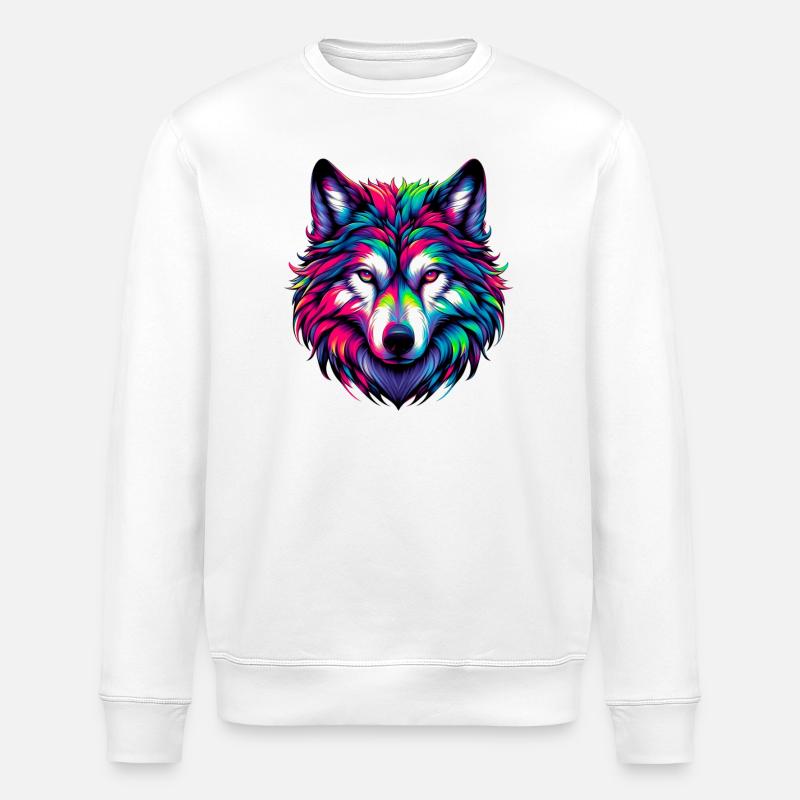 Wolf - Stanley/Stella Unisex Bio-Sweatshirt ROLLER - Weiß