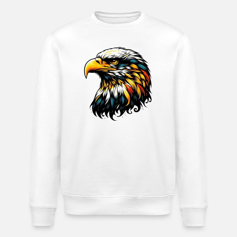 Eagle - Stanley/Stella ROLLER Unisex Organic Sweatshirt - white
