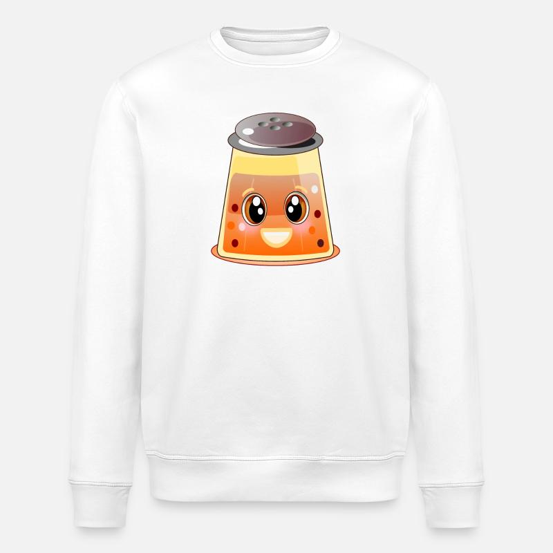 KURKUMA GEWÜRZE - Stanley/Stella Unisex Bio-Sweatshirt ROLLER - Weiß