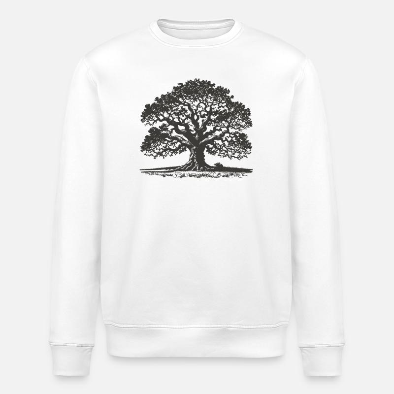 Eiche - Stanley/Stella Unisex Bio-Sweatshirt ROLLER - Weiß